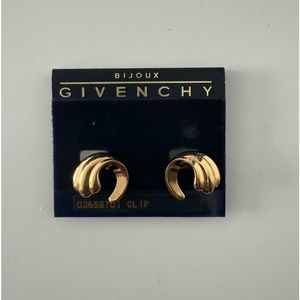 Vintage Bijoux Givenchy Crip on Earrings NWOT